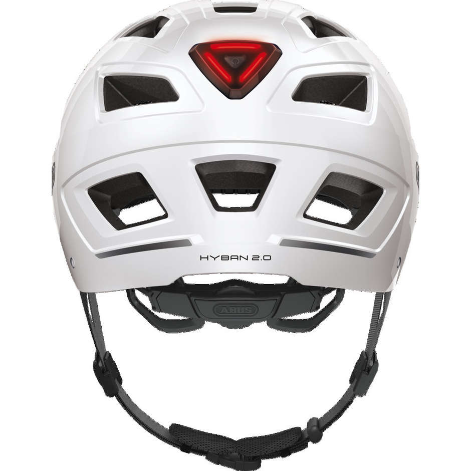 Abus Hyban 2.0 Urban Bike Helm mit weißer Polar LED