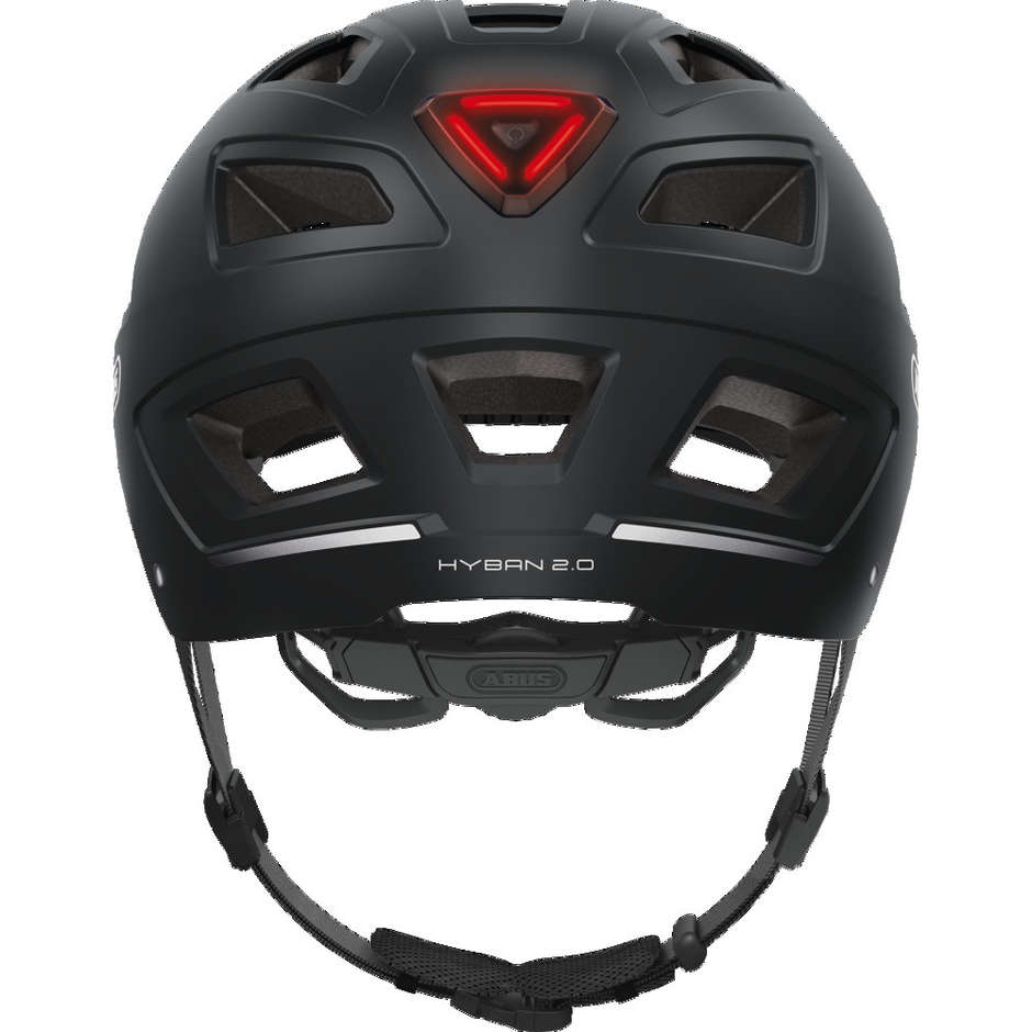 Abus Hyban 2.0 Urban Bike Helmet With Black Velvet Led