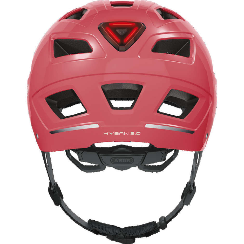 Abus Hyban 2.0 Urban Bike Helmet With Coral Led