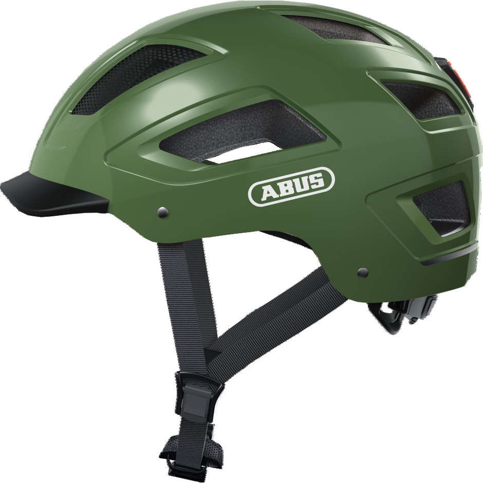 Abus Hyban 2.0 Urban Bike Helmet With Green Led