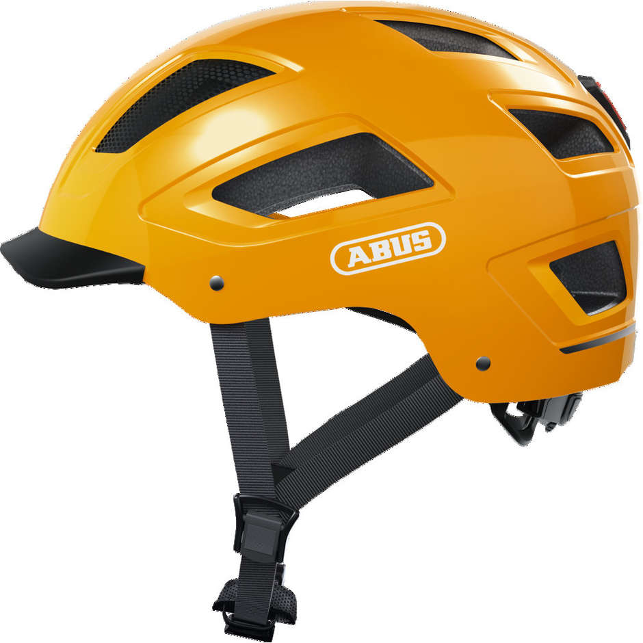 Abus Hyban 2.0 Urban Bike Helmet With Iconic Yellow Led
