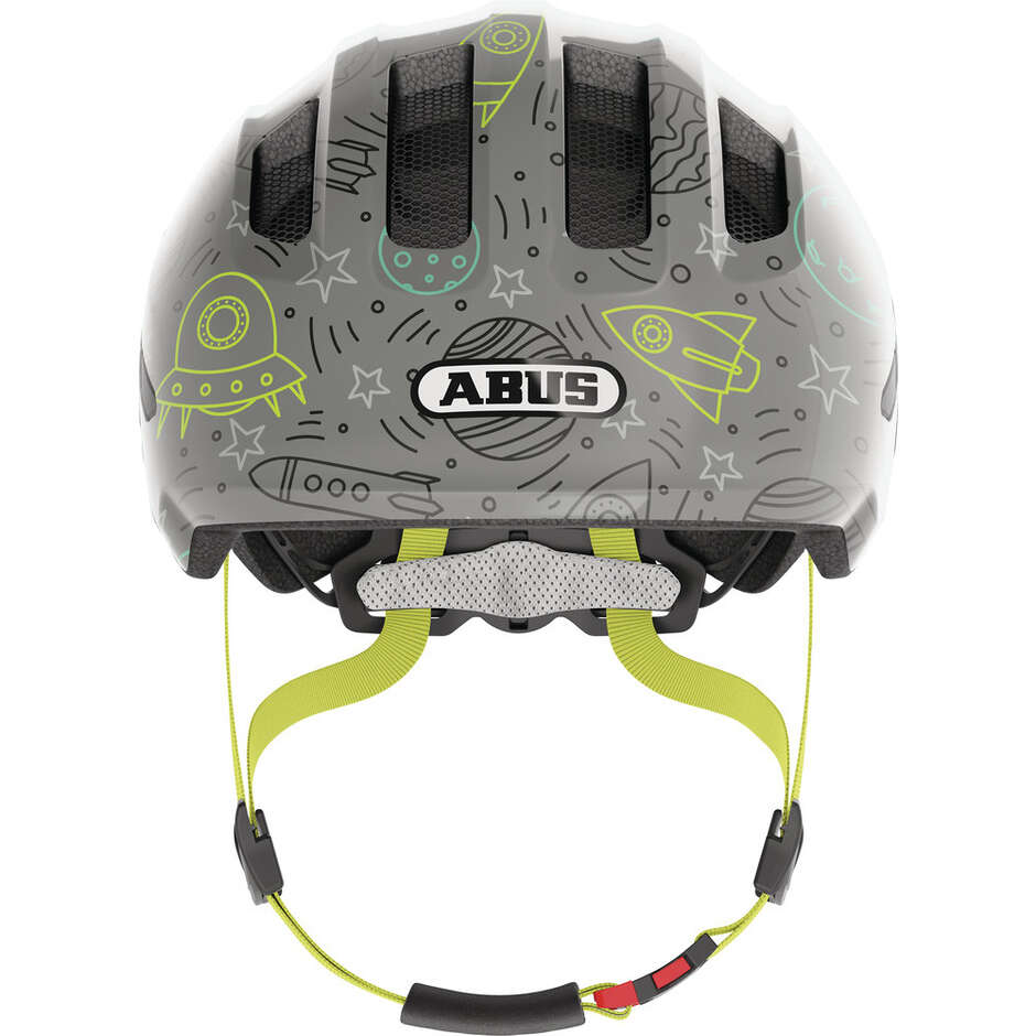 Abus Kinderfahrradhelm SMILEY 3.0 LED Grau Space