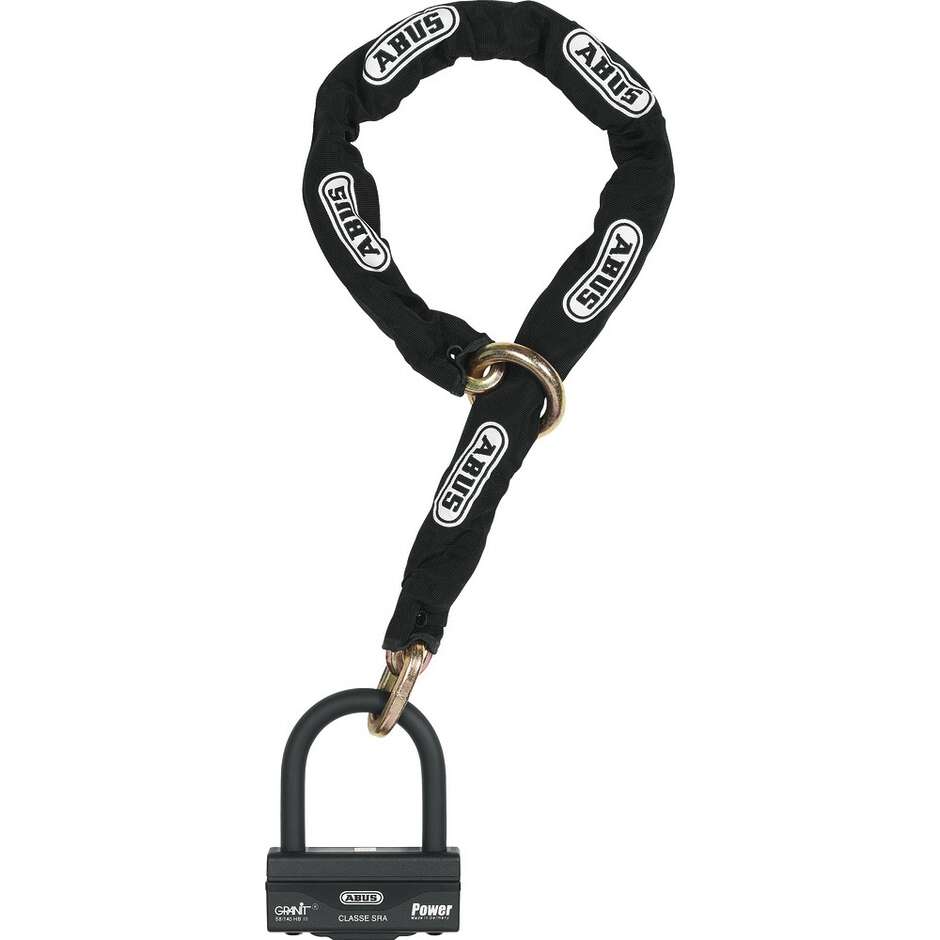 ABUS Motorrad-Diebstahlsicherungskette 58/140HBIII100 12KS120 schwarz LOOP