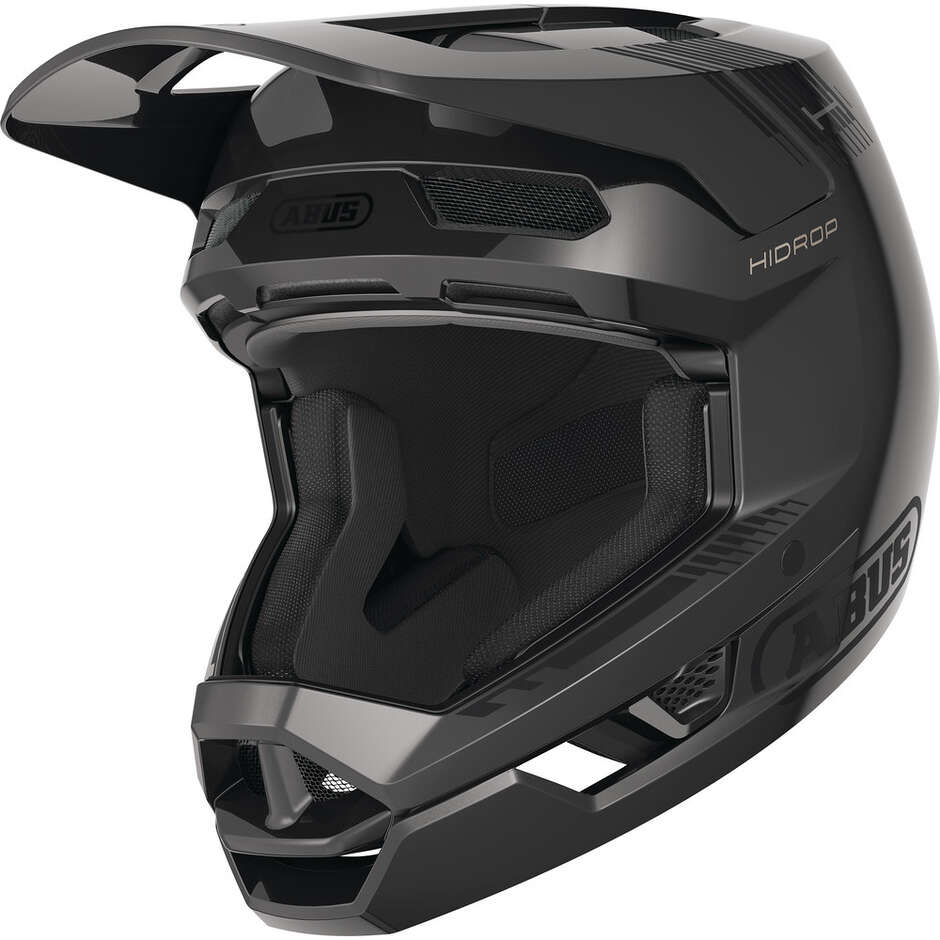 Abus MTB Full Face Bike Helmet HIDROP Shiny Black