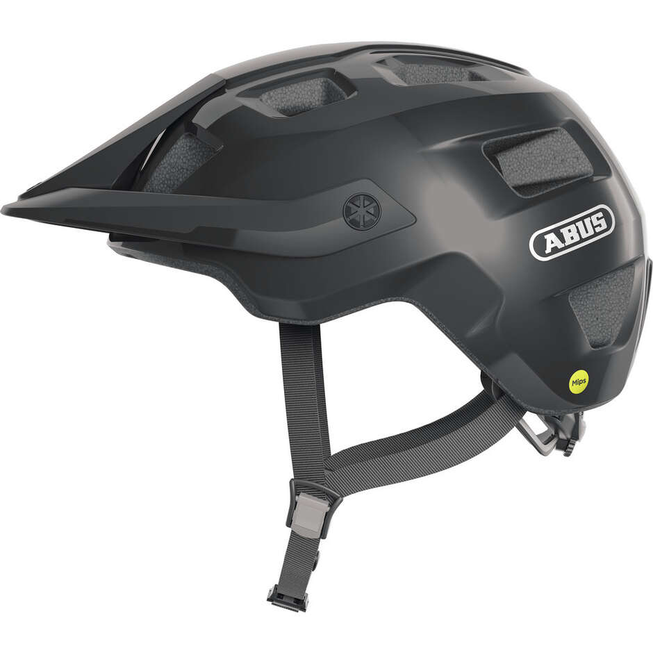 Abus MTB MOTRIP MIPS Glänzender schwarzer Fahrradhelm
