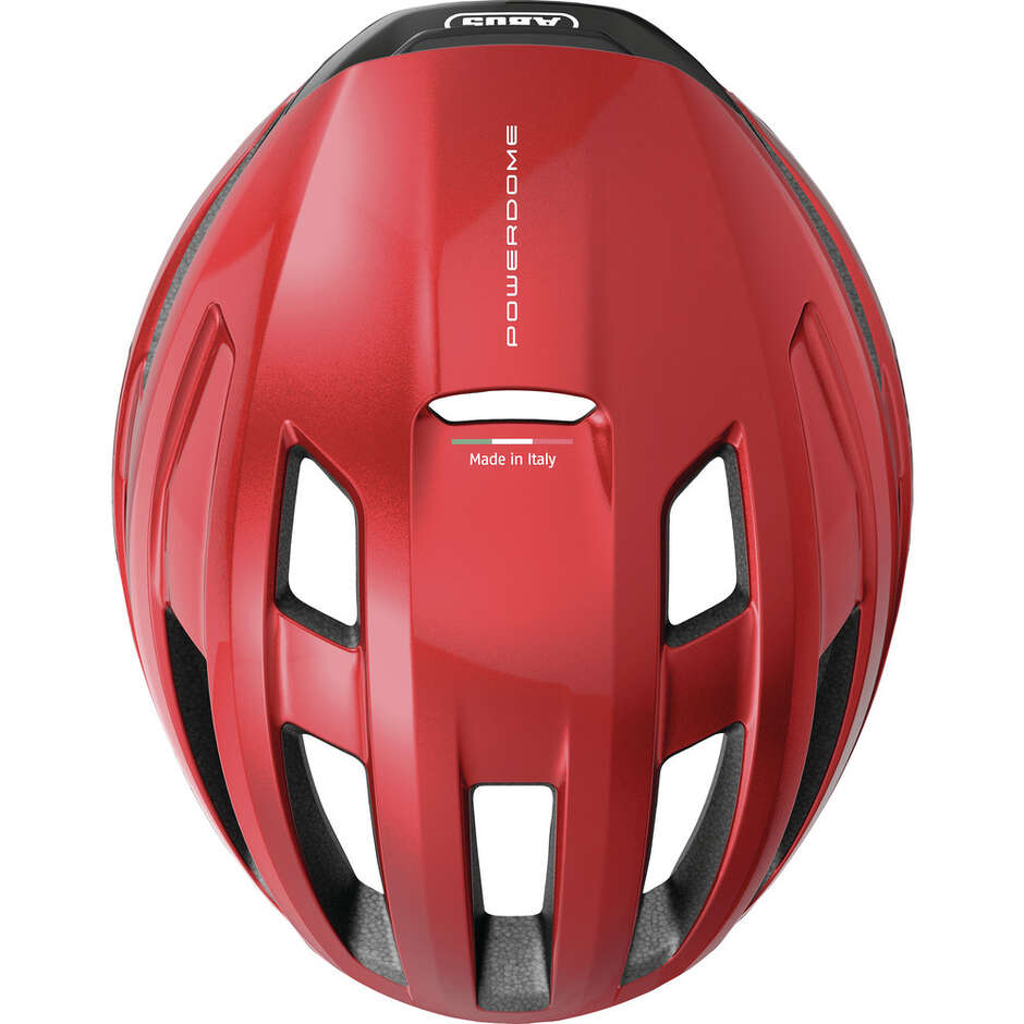 Abus Rennradhelm POWERDOME Blaze Rot