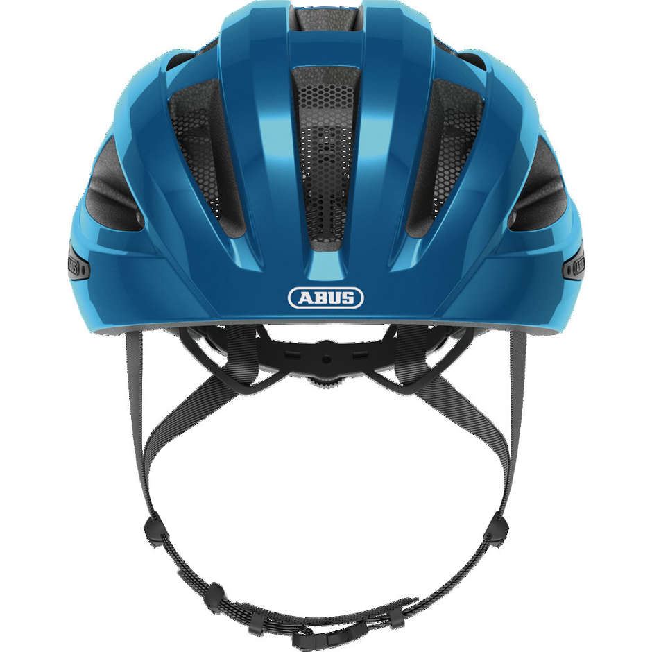 Abus Road All Round Macator Bicycle Helmet Blue Chrome