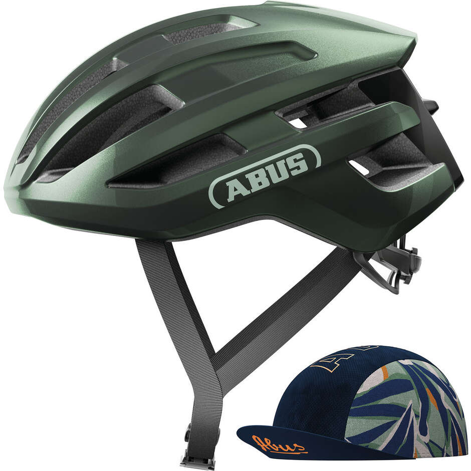 Abus Road Bike Helmet POWERDOME ACE Moss Green