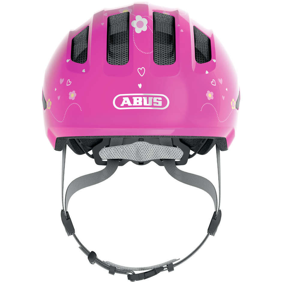 Abus SMILE 3.0 Children's Bicycle Helmet Pink Butterflies