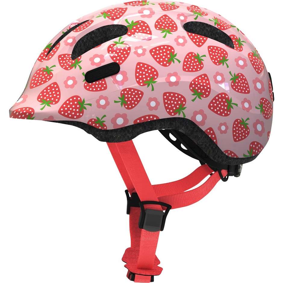 Abus Smiley 2.1 Kid's Bicycle Helmet Pink Strawberry