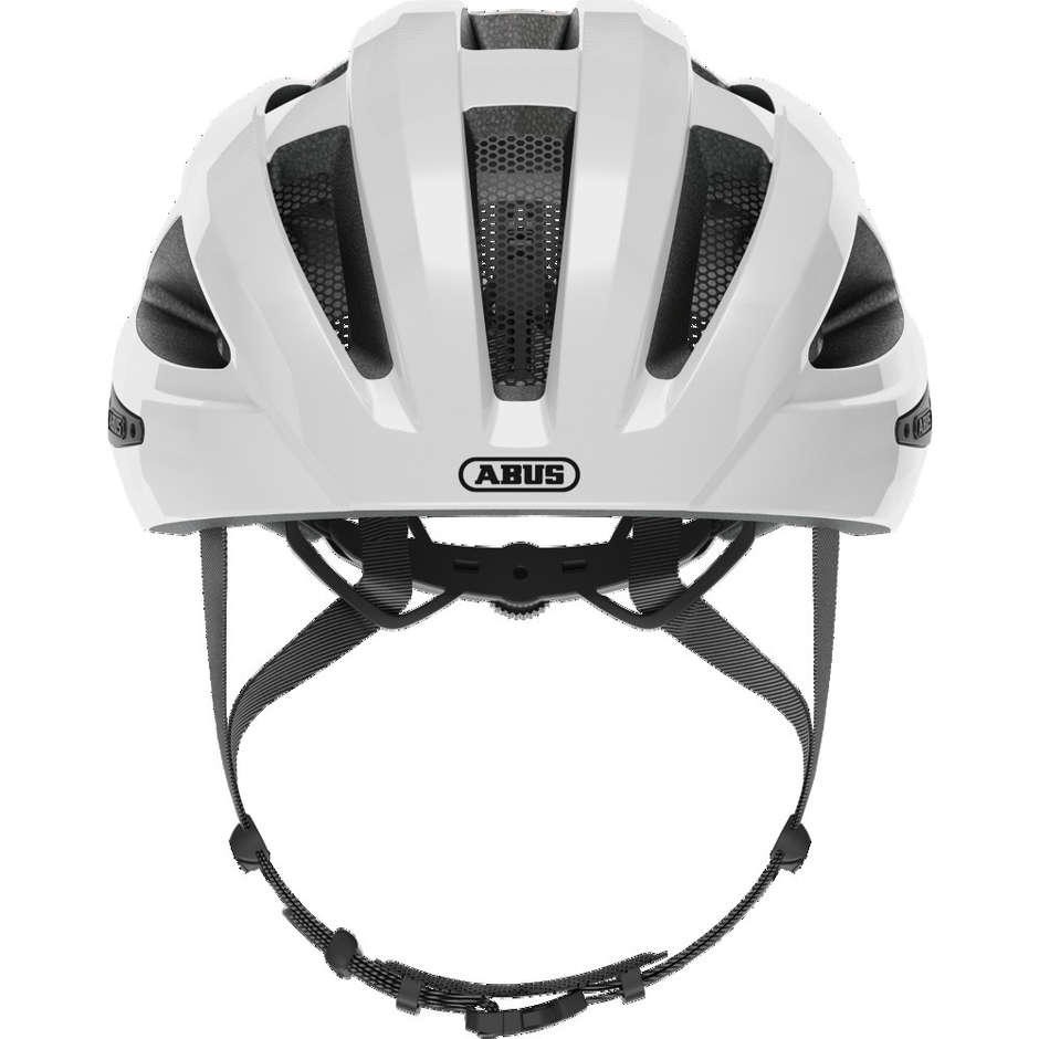 Abus Strada All Round Macator Bicycle Helmet White Silver