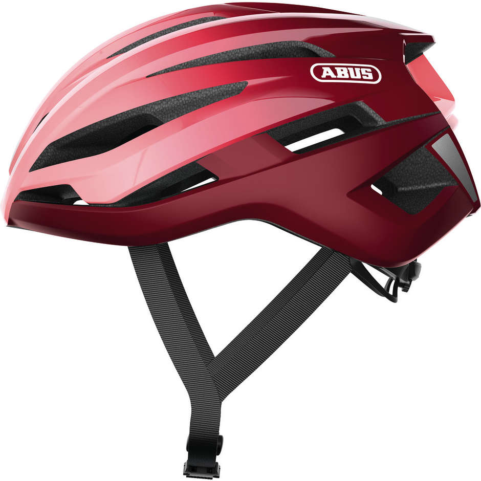 Abus Strada Storm Chaser Bicycle Helmet Red Bordeaux