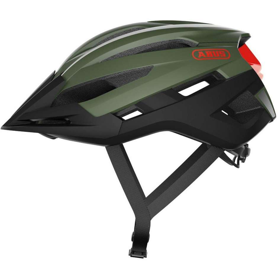 Abus Strada Storm Chaser Olive Green Bicycle Helmet