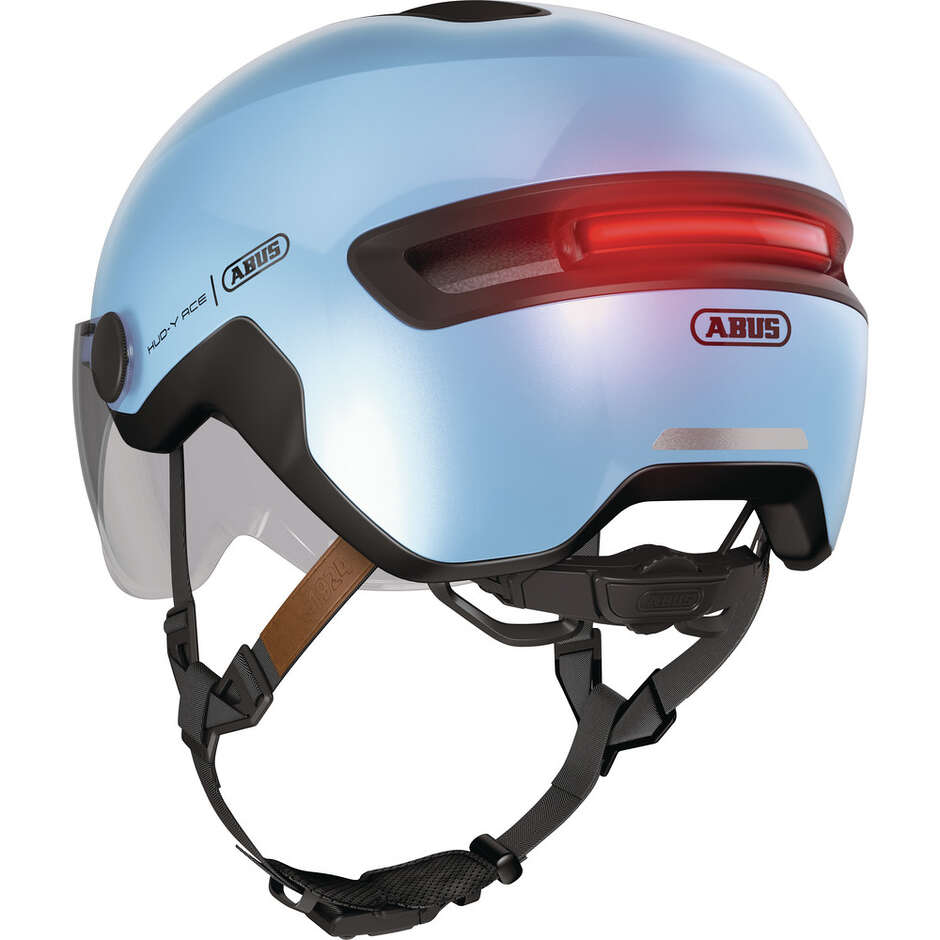 Abus Urban HUD-Y ACE Iced Blue Bike Helmet
