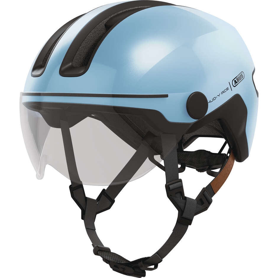 Abus Urban HUD-Y ACE Iced Blue Bike Helmet