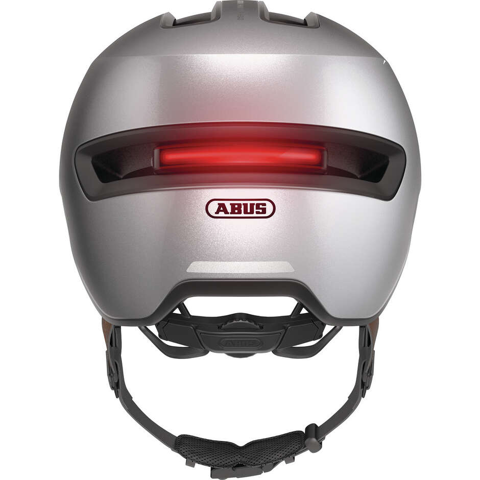 Abus Urban HUD-Y Gleam Silver Bike Helmet