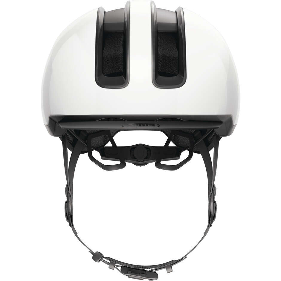 Abus Urban HUD-Y Shiny White Bike Helmet