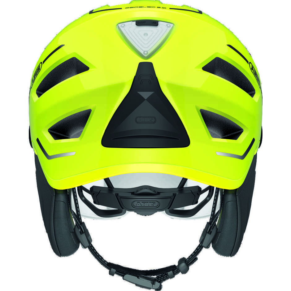 Abus Urban Pedelec 2.0 Ace Bicycle Helmet With Visor and Yellow Signal Led
