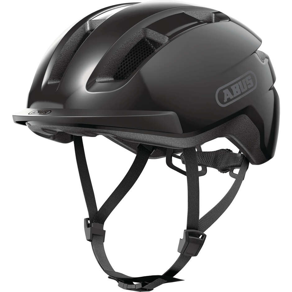Abus Urban PURL-Y Shiny Black Bike Helmet