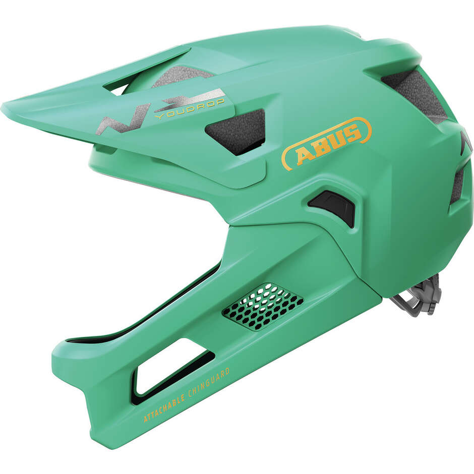 Abus YOUDROOP FF Sage Green Children's MTB Bike Helmet