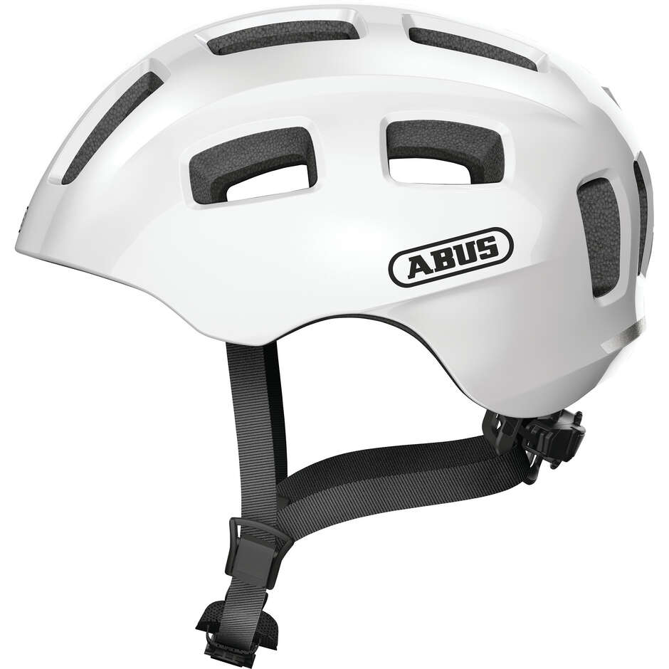 Abus YOUN-I 2.0 Children's Bike Helmet Pearl White