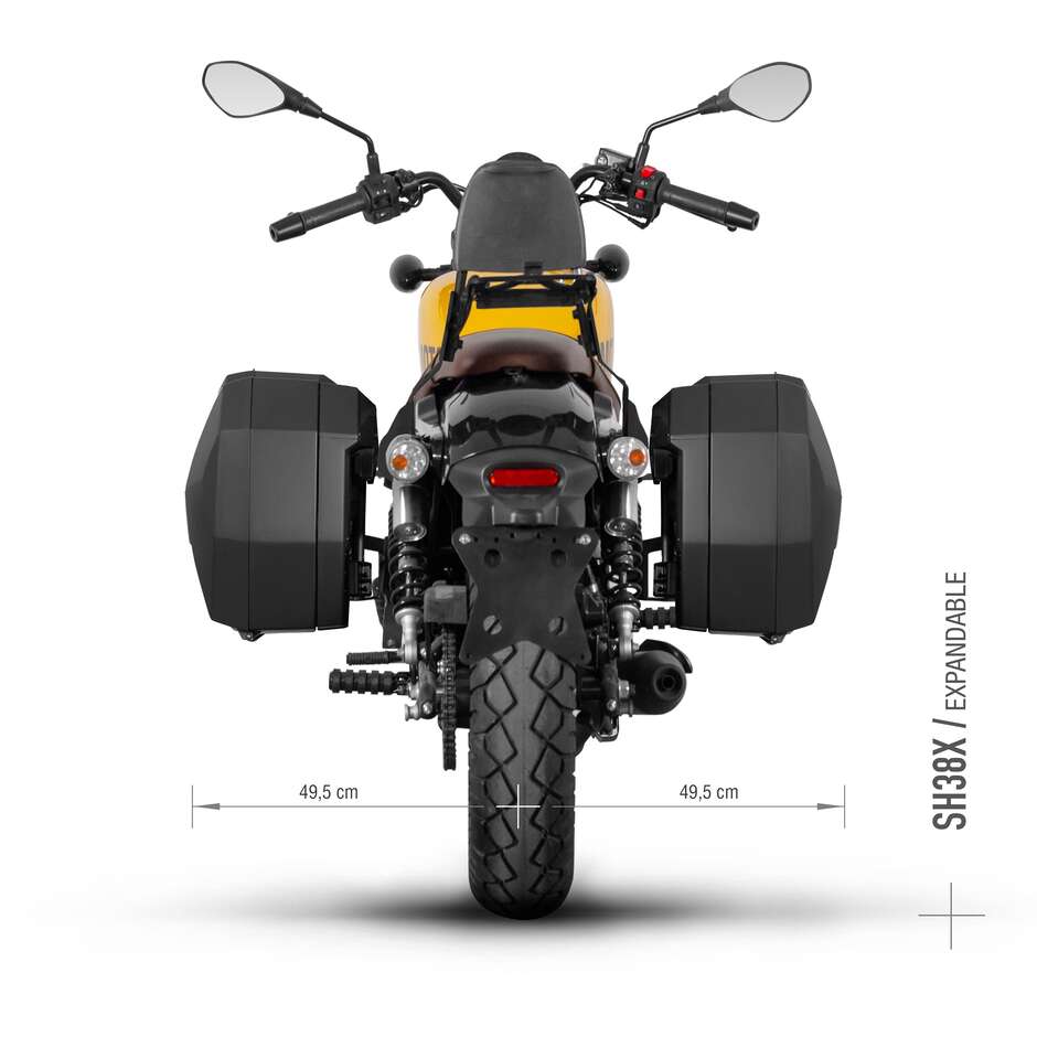 Accessoires spécifiques pour les valises latérales du système SHAD 3p pour QJ MOTOR SRV 125 (2023-25)