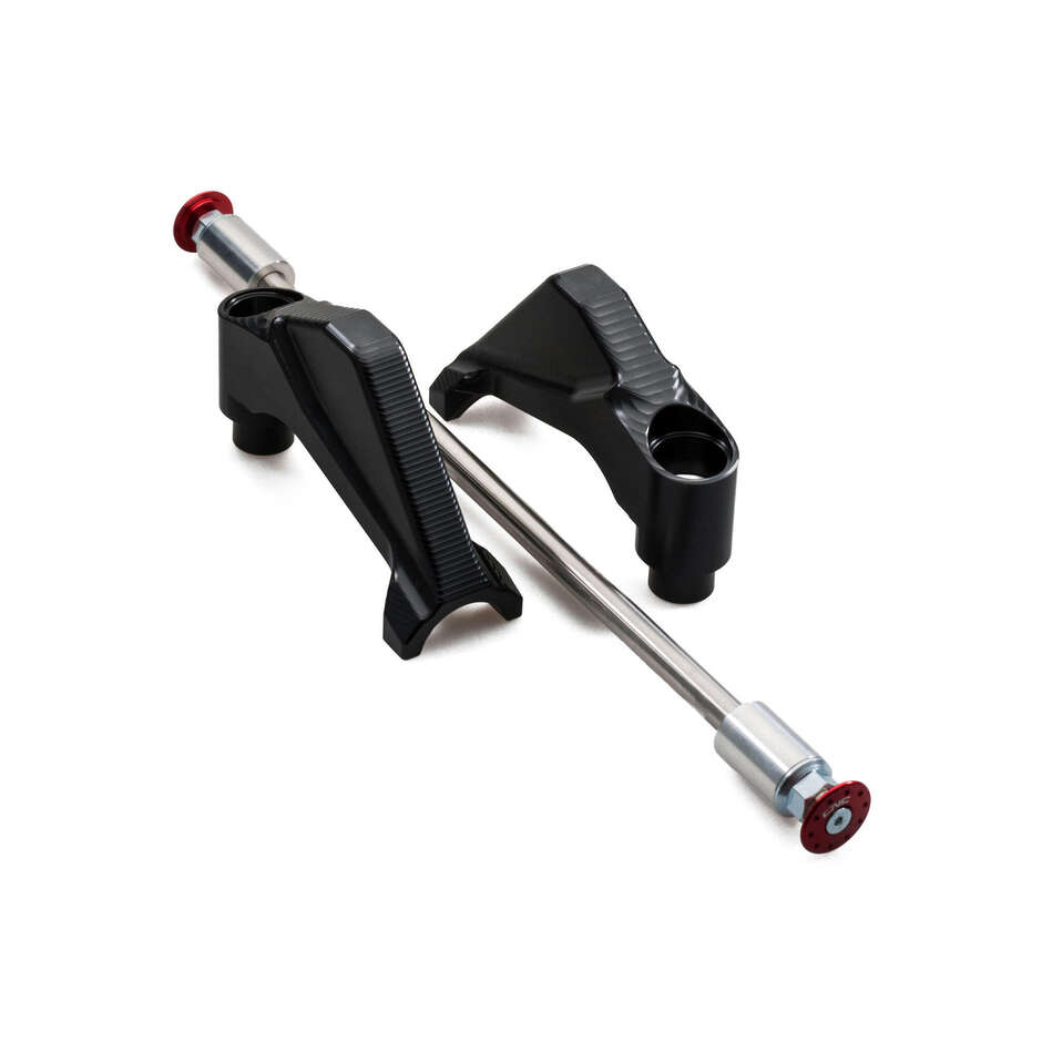 "Accomac" TC311 Ducati Multistrada 1200 2010-2012 CNC Racing Schwarze Schutzpolster