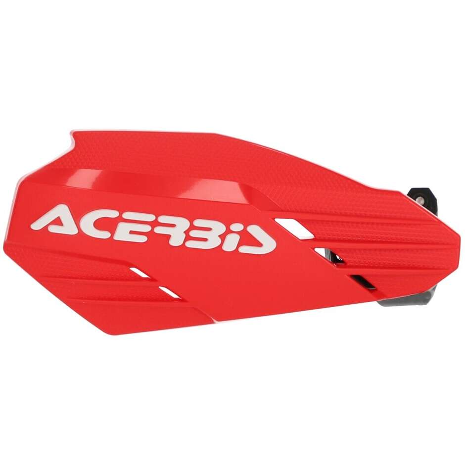 Acebis LINEAR Motorcycle Handguards Red White