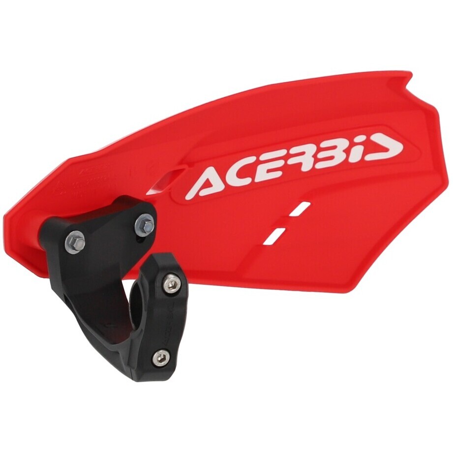 Acebis LINEAR Motorcycle Handguards Red White