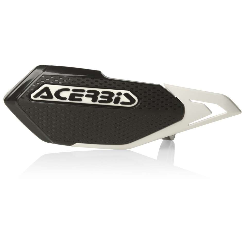 Acebis X-ELITE Cross Enduro Motorcycle Handguards Black White