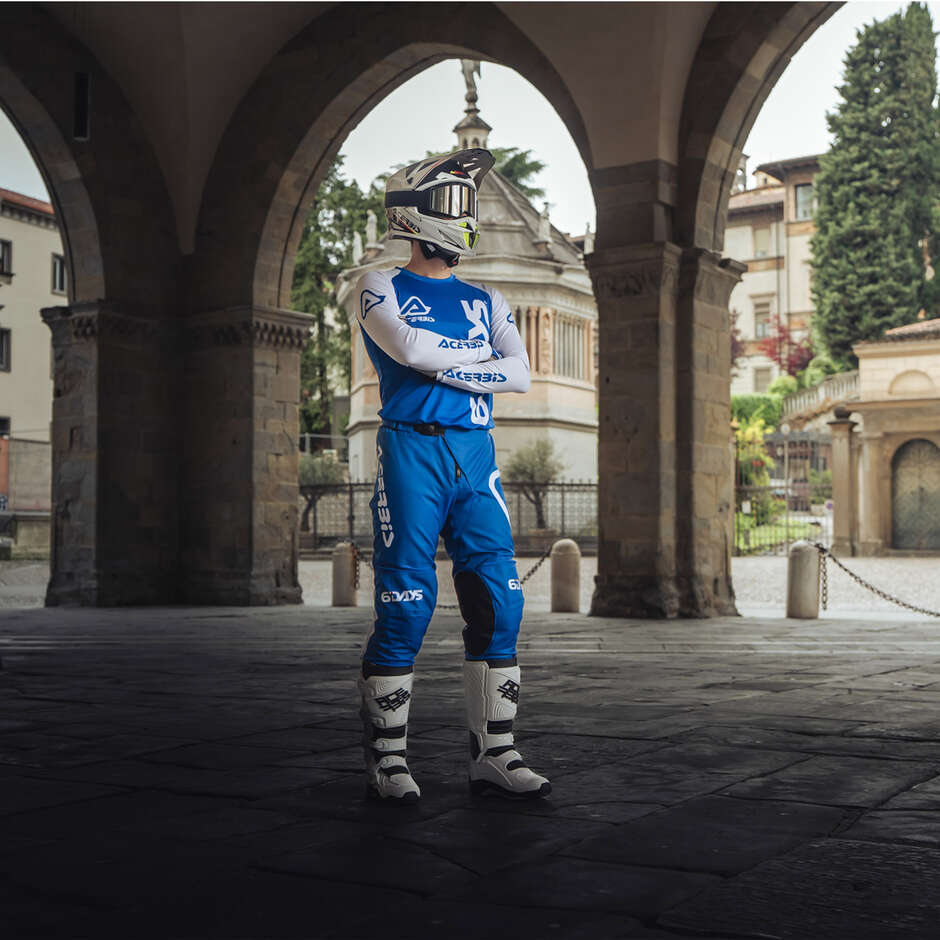 Acerbis 6 DAYS Motorcycle Pants Blue White