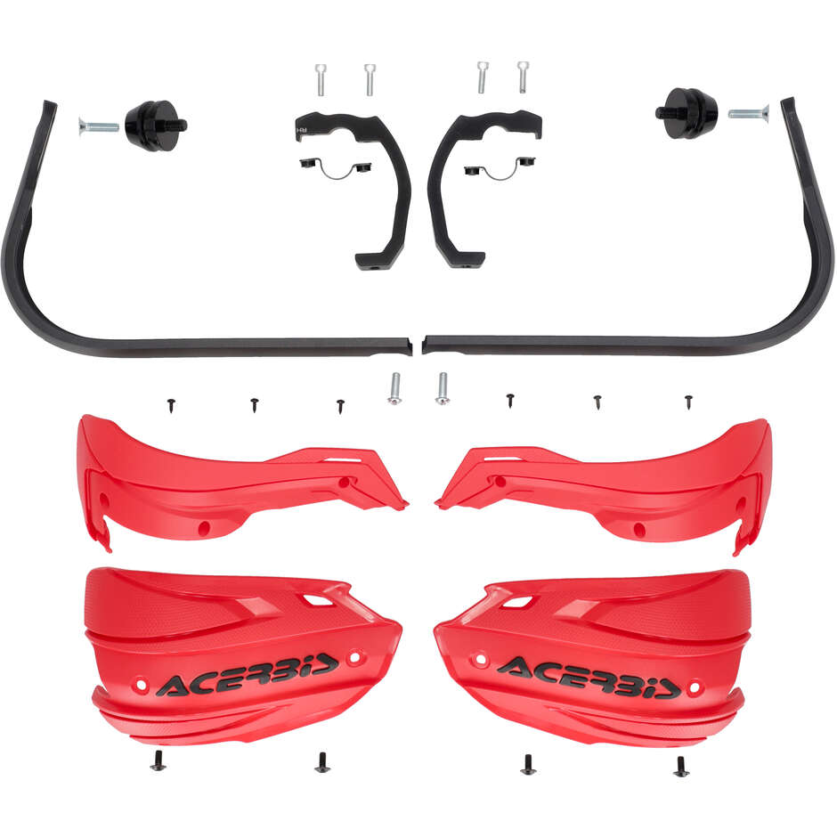 Acerbis ADV Typ H Handprotektoren für BMW F 450 GS (2026); F 900 GS (2024-2026) (Rot/Schwarz)
