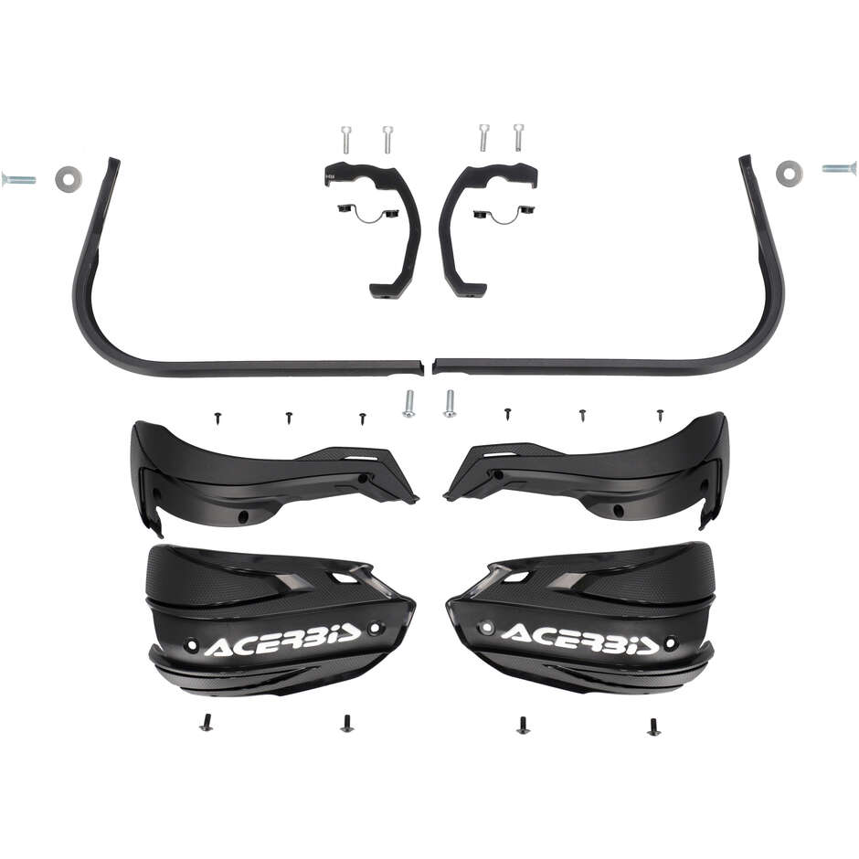Acerbis ADV TYPE D handguards for YAMAHA Tenere 700 (2024-2026) and other models (Black/White)