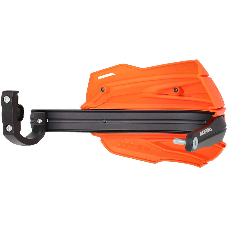 Acerbis ADV TYPE D Handschützer für YAMAHA Tenere 700 (2024-2026) und andere Modelle (Orange/Schwarz)