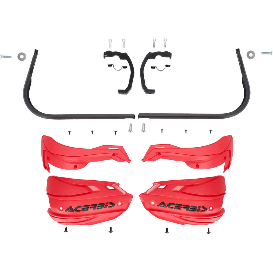 Acerbis ADV TYPE D Handschützer für YAMAHA Tenere 700 (2024-2026) und andere Modelle (Rot/Schwarz)