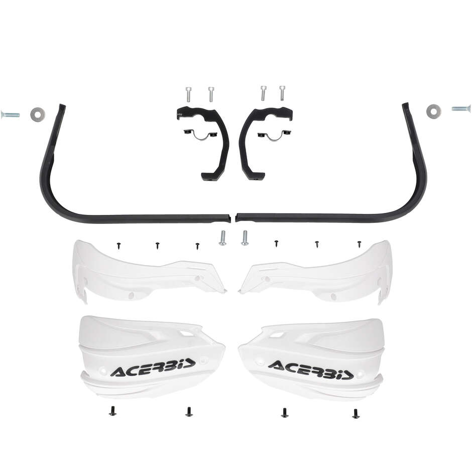 Acerbis ADV TYPE D Handschützer für YAMAHA Tenere 700 (2024-2026) und andere Modelle (Weiß/Schwarz)