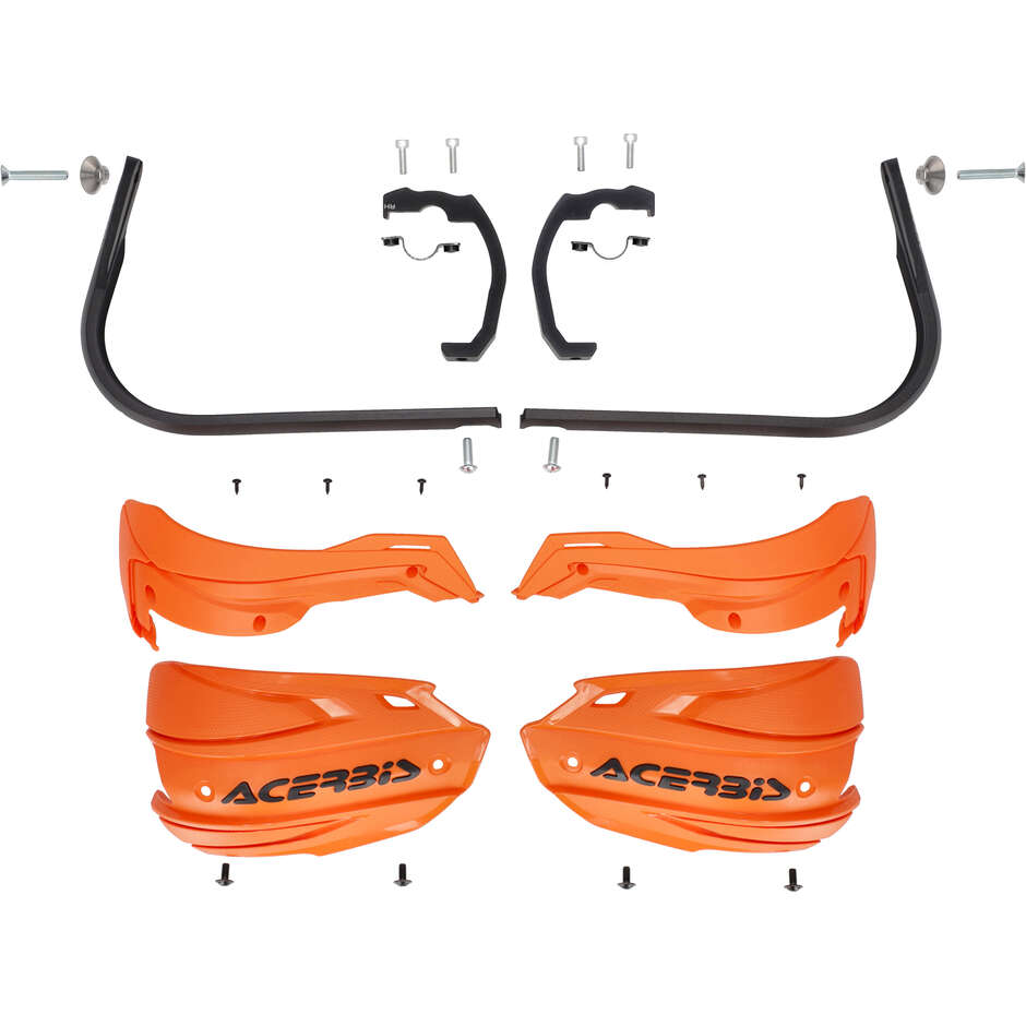 Acerbis ADV TYPE E Handschützer für BENELLI TRK 702 (2024-2026) und andere Modelle (Orange/Schwarz)