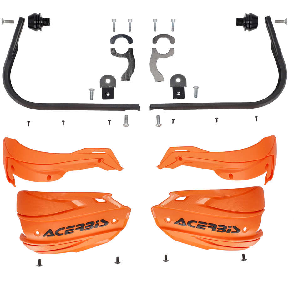 Acerbis ADV TYPE F Handschützer für HONDA Africa Twin 1100 L (2024-2026) (Orange/Schwarz)