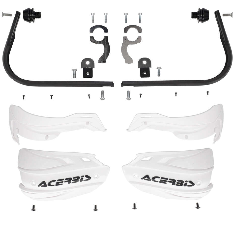 Acerbis ADV TYPE F Handschützer für HONDA Africa Twin 1100 L (2024-2026) (Weiß/Schwarz)