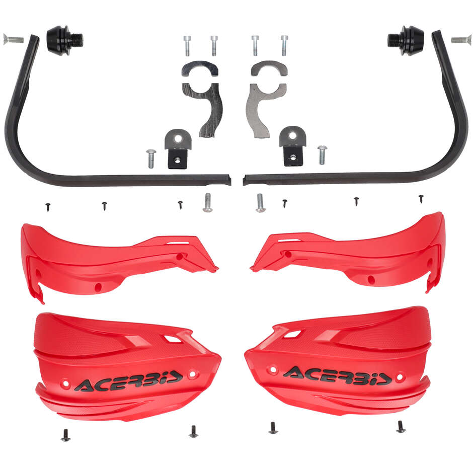 Acerbis ADV TYPE F Handschützer für HONDA Africa Twin 1100 L (Rot/Schwarz)