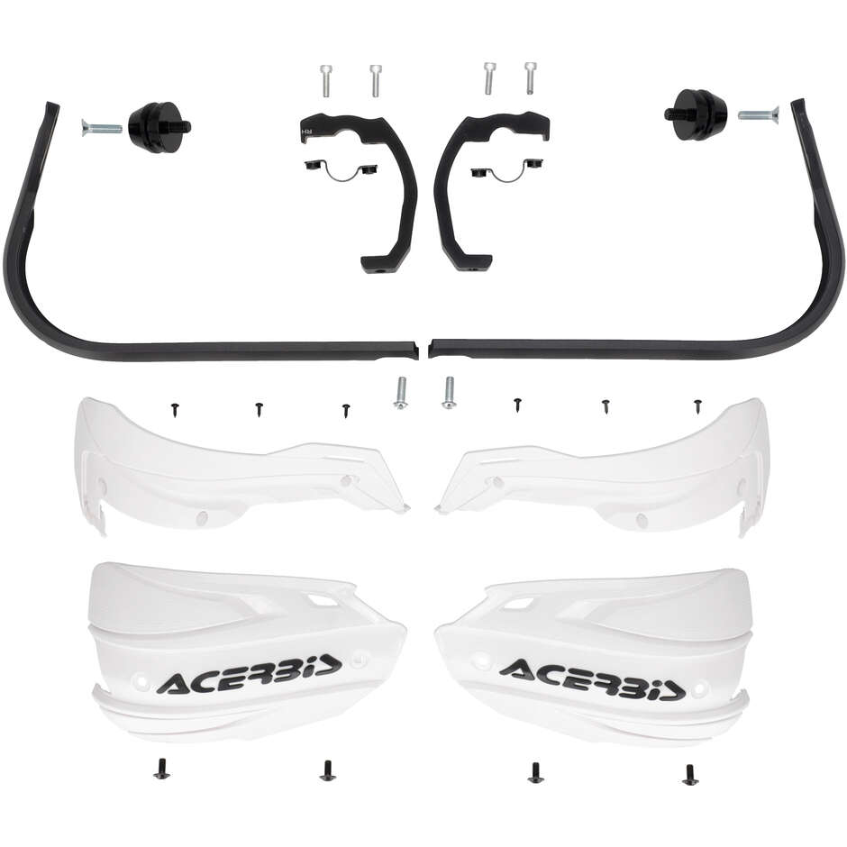 Acerbis ADV TYPE H Handguards for BMW F 450 GS (2026); F 900 GS (2024-2026) (White/Black)