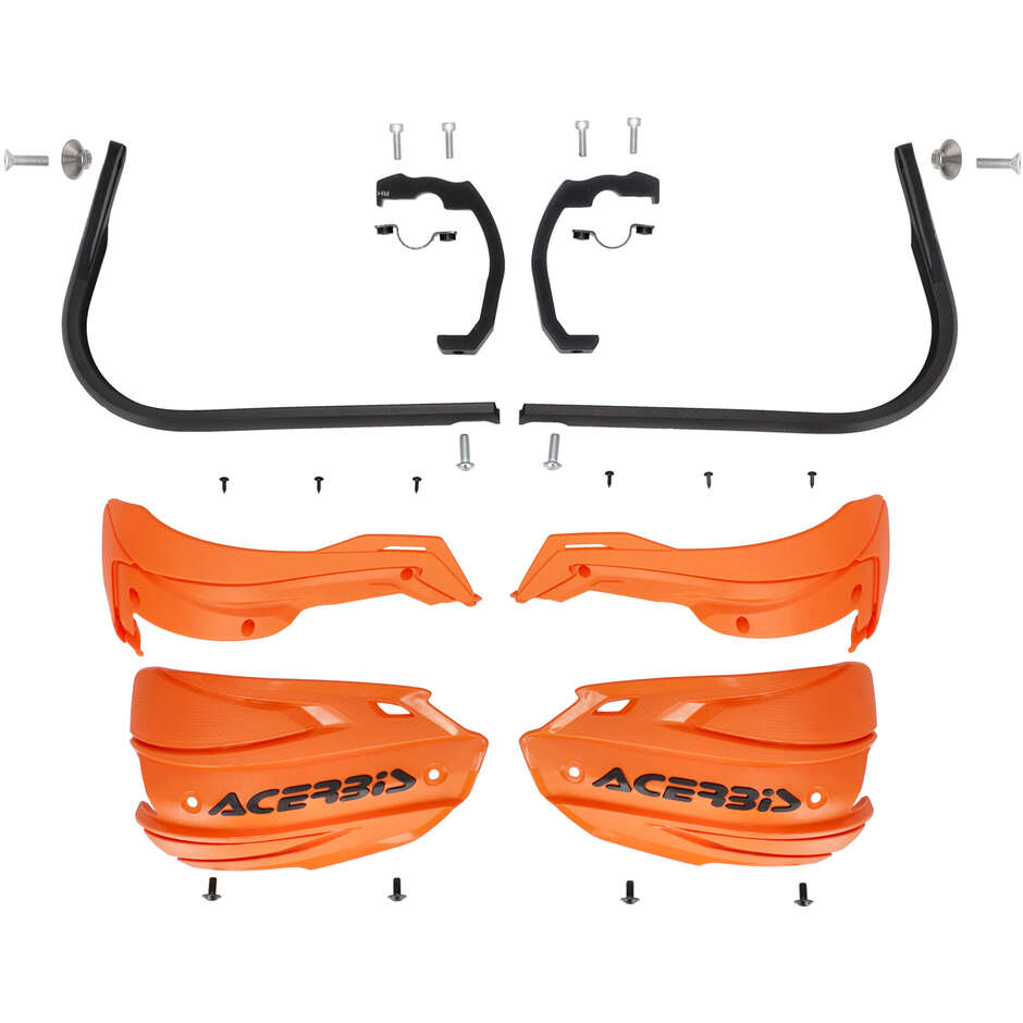 Acerbis ADV TYPE M handguards for VOGE Valico 300 RALLY (2024-2025) and other models (Orange/Black)