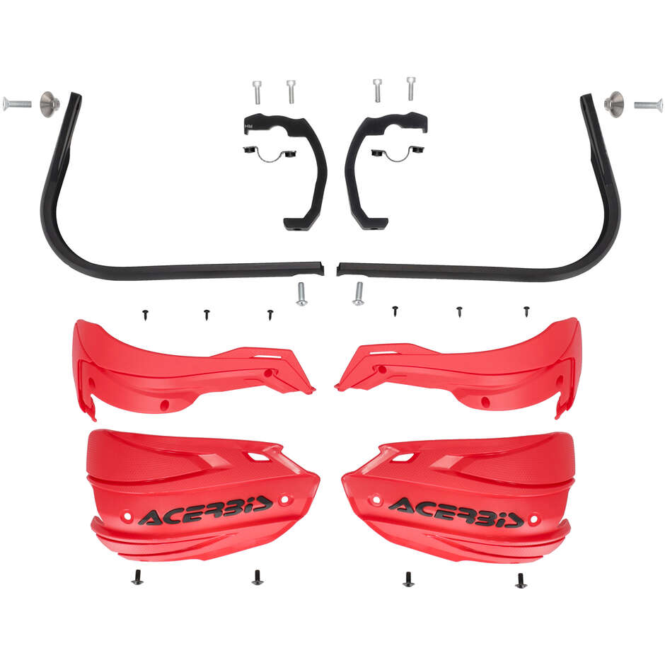 Acerbis ADV TYPE M Handschützer für VOGE Valico 300 RALLY (2024-2025) und andere Modelle (Rot/Schwarz)