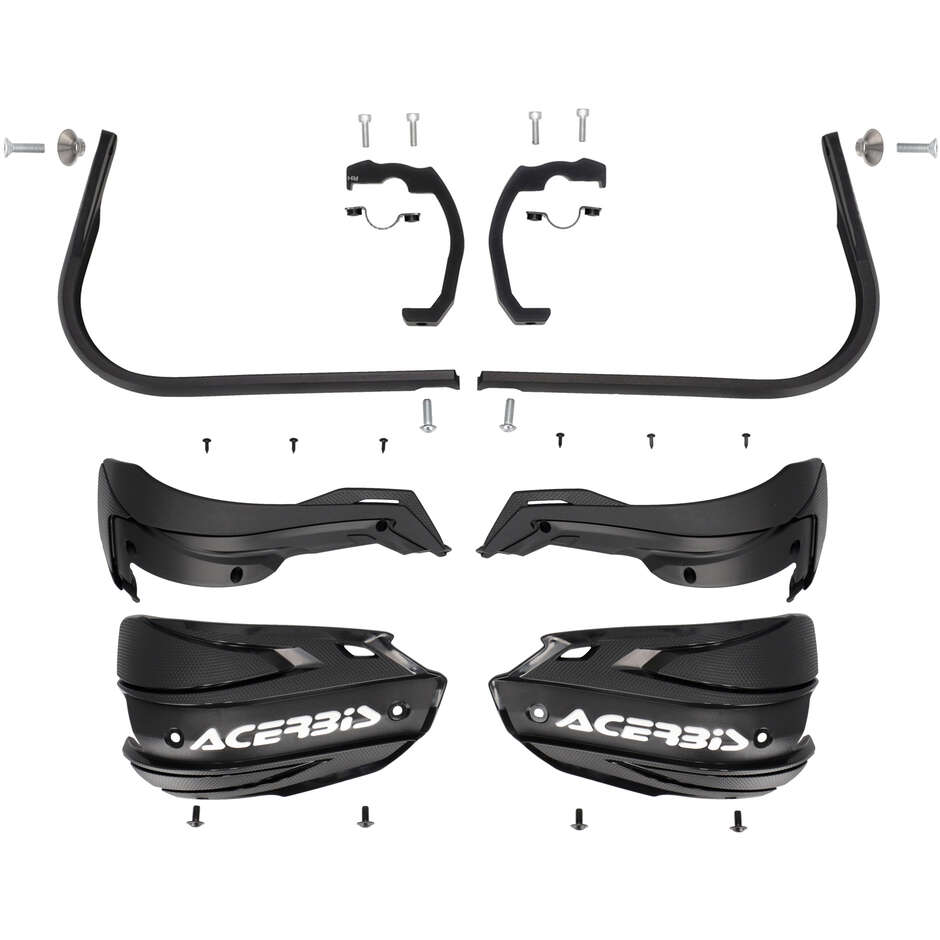 Acerbis ADV TYPE M Handschützer für VOGE Valico 300 RALLY (2024-2025) und andere Modelle (Schwarz/Weiß)