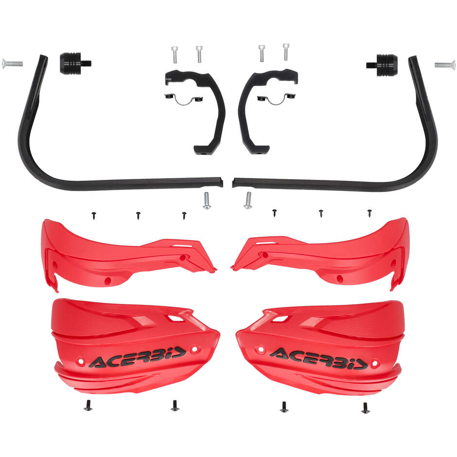 Acerbis ADV TYPE N Handguards for KOVE 510 X / 800 X-Pro (2024-2026) (Red/Black)