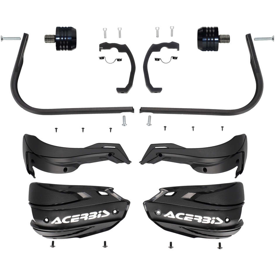 Acerbis ADV TYPE O Handguards for SUZUKI DR-Z4S / DR-Z4SM (2025-2026) (Black/White)