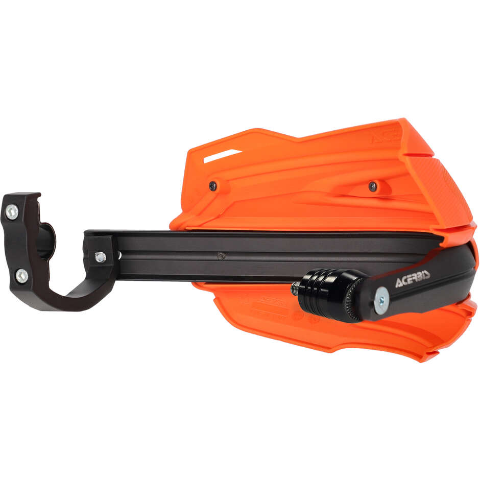 Acerbis ADV TYPE O handguards for SUZUKI DR-Z4S / DR-Z4SM (2025-2026) (Orange/Black)
