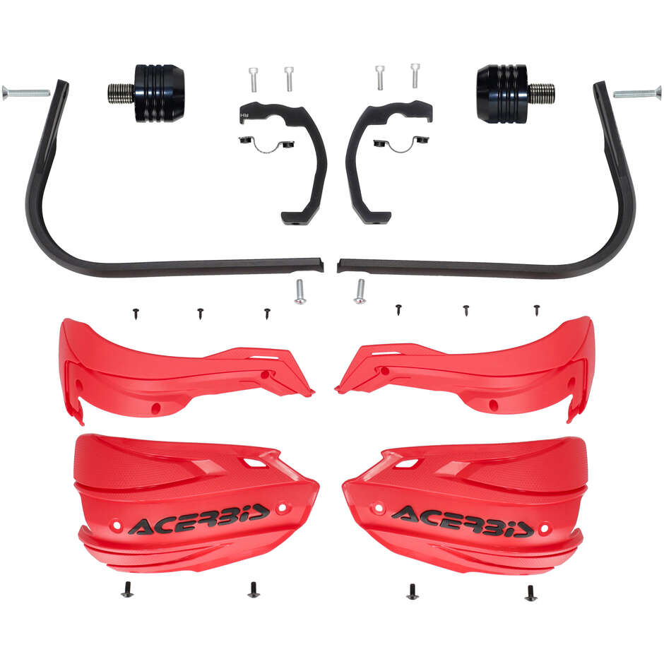 Acerbis ADV TYPE O Handguards for SUZUKI DR-Z4S / DR-Z4SM (2025-2026) (Red/Black)