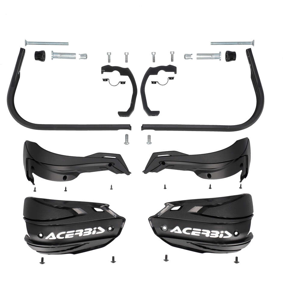 Acerbis ADV TYPE P Handschützer für CFMOTO 450 MT (2024-2026) und andere Modelle (Schwarz/Weiß)