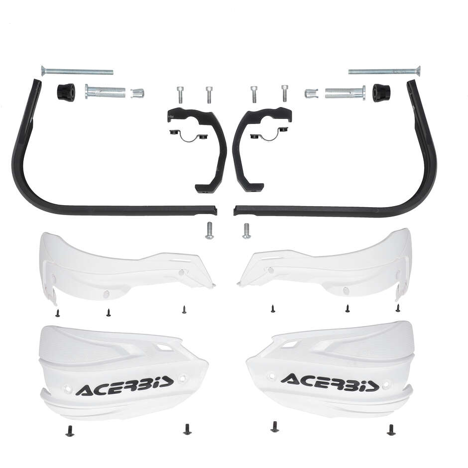 Acerbis ADV TYPE P Handschützer für CFMOTO 450 MT (2024-2026) und andere Modelle (Weiß/Schwarz)
